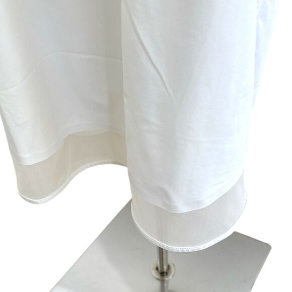 Athleta Sunlover UPF50 Dress, Fine Mesh 2.5" Hem White Slvless Wm Sz M EUC - Picture 5 of 11